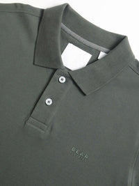 THE BEAR HOUSE Polo Collar Pure Cotton Slim Fit T-shirt