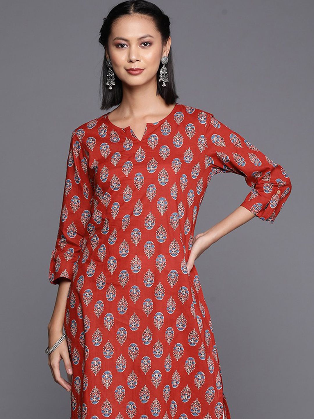 Varanga Women Ethnic Motifs Printed Cotton Kurta