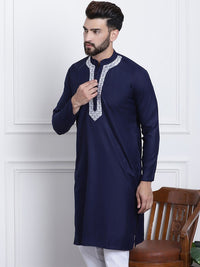 SOJANYA Mandarin Collar Pure Cotton Kurta