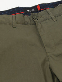 THE BEAR HOUSE Men Tapered Fit Mid-Rise Pure Cotton Chinos
