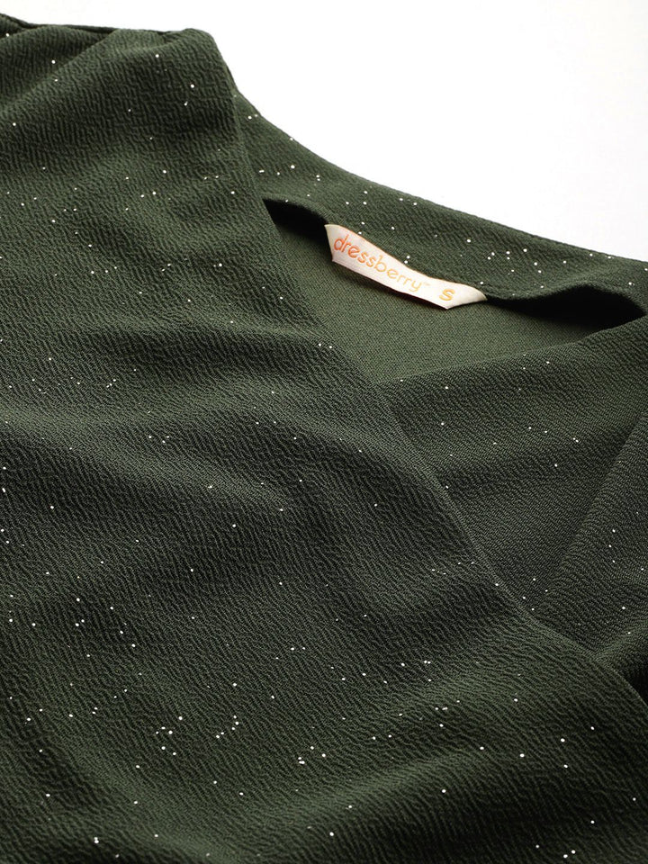 DressBerry Shimmery Ruched Detail Co-ords