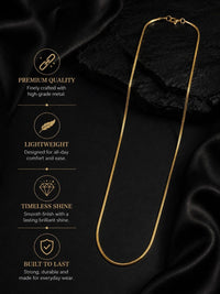 PANASH Men Brass Gold-Plated Chain