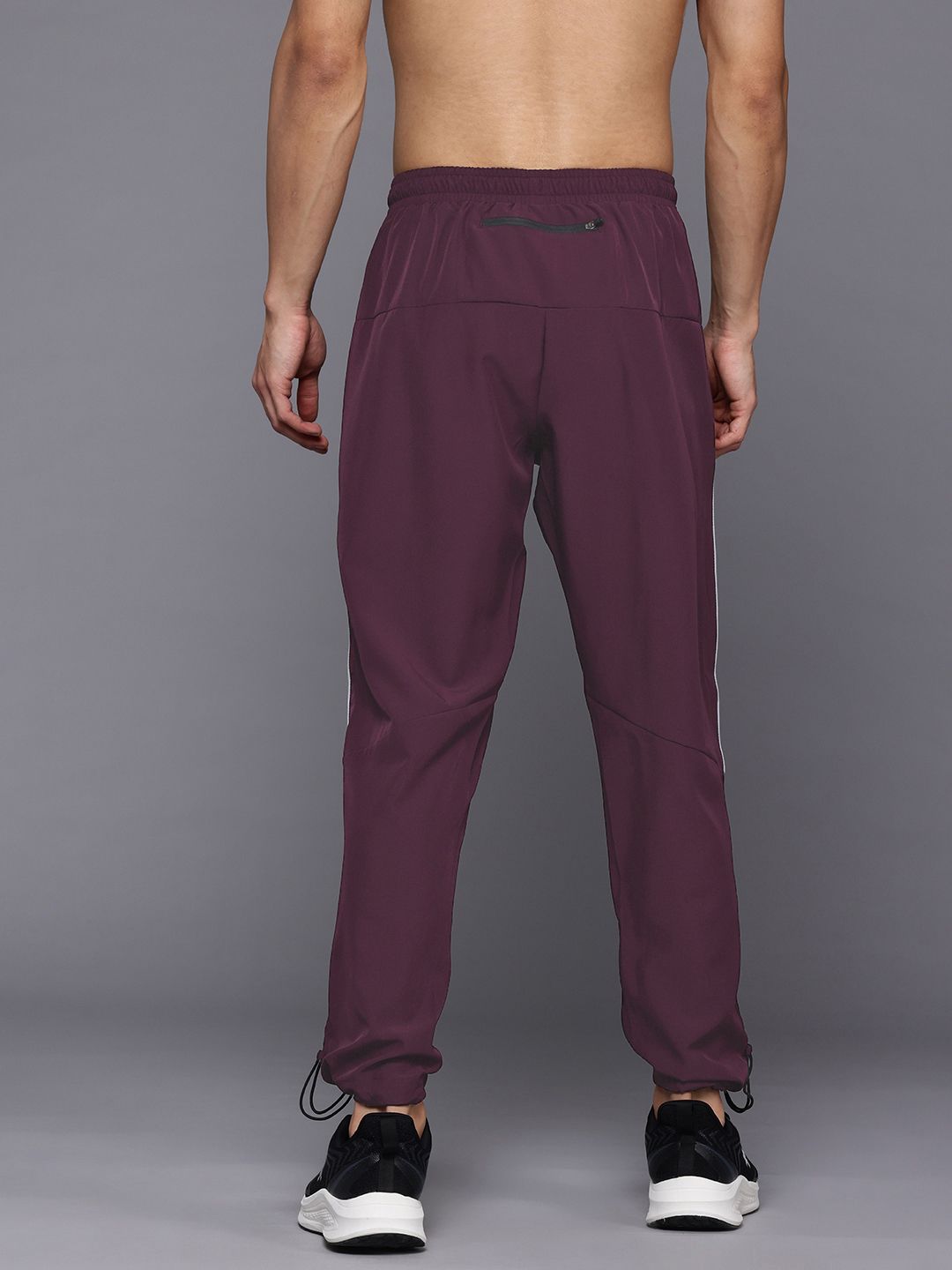HRX by Hrithik Roshan Men Rapid-Dry Running Track Pants with Toggle-Hem