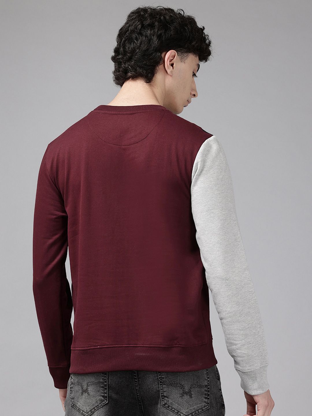 Park Avenue Colourblocked Pullover Sweatshirt