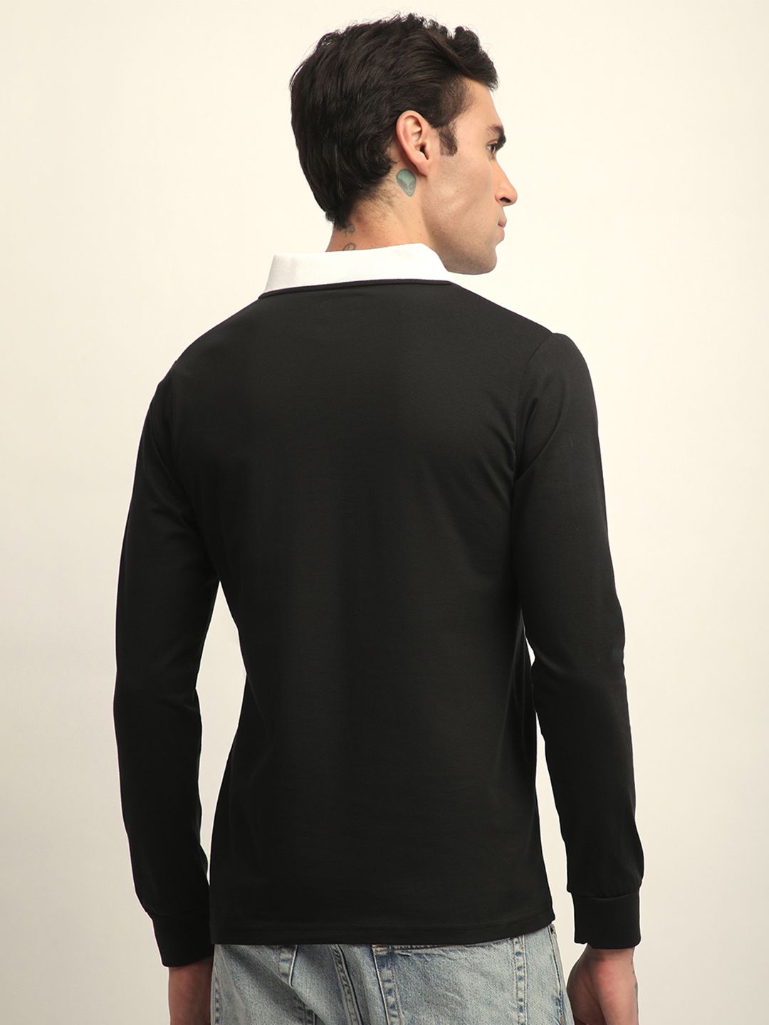 Difference of Opinion Men Long Sleeve Regular Fit Polo Tshirt
