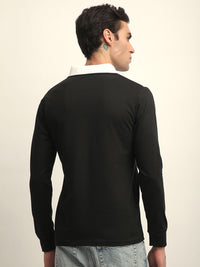Difference of Opinion Men Long Sleeve Regular Fit Polo Tshirt