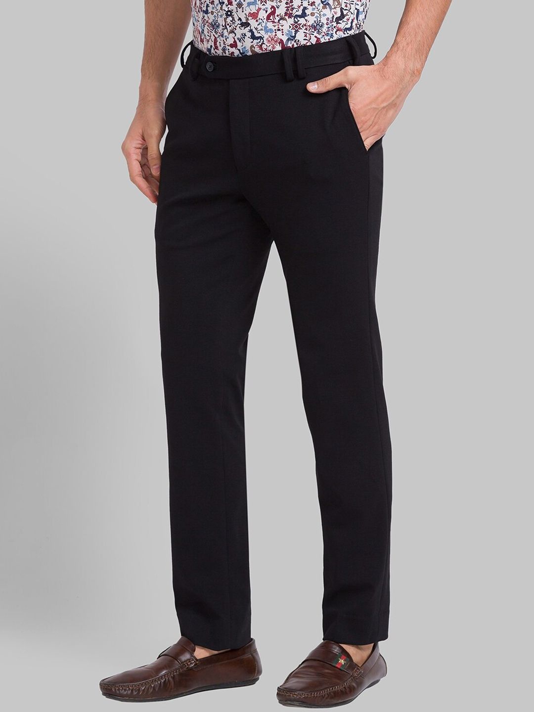 Park Avenue Men Mid-Rise Casual Trousers