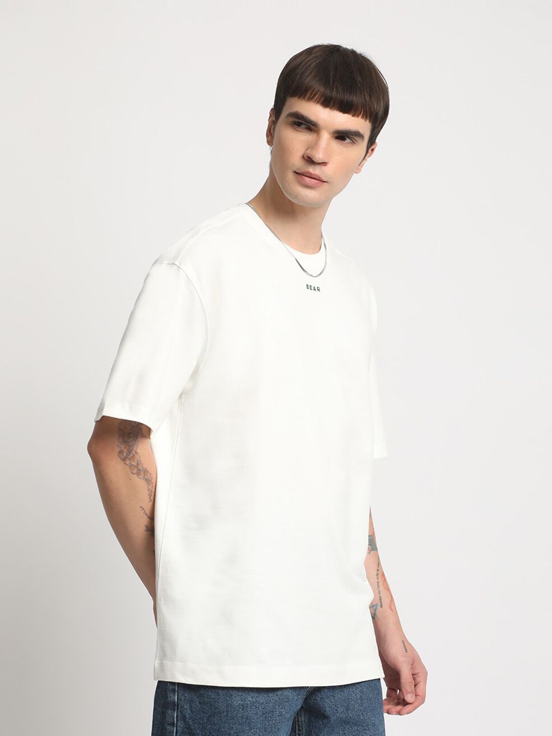 THE BEAR HOUSE Graphic Printed Cotton Oversized T-shirt