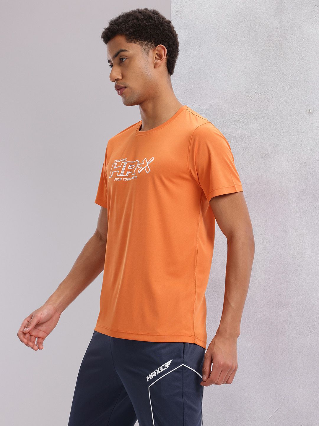 HRX by Hrithik Roshan Men Typography Printed Rapid-Dry Training T-shirt