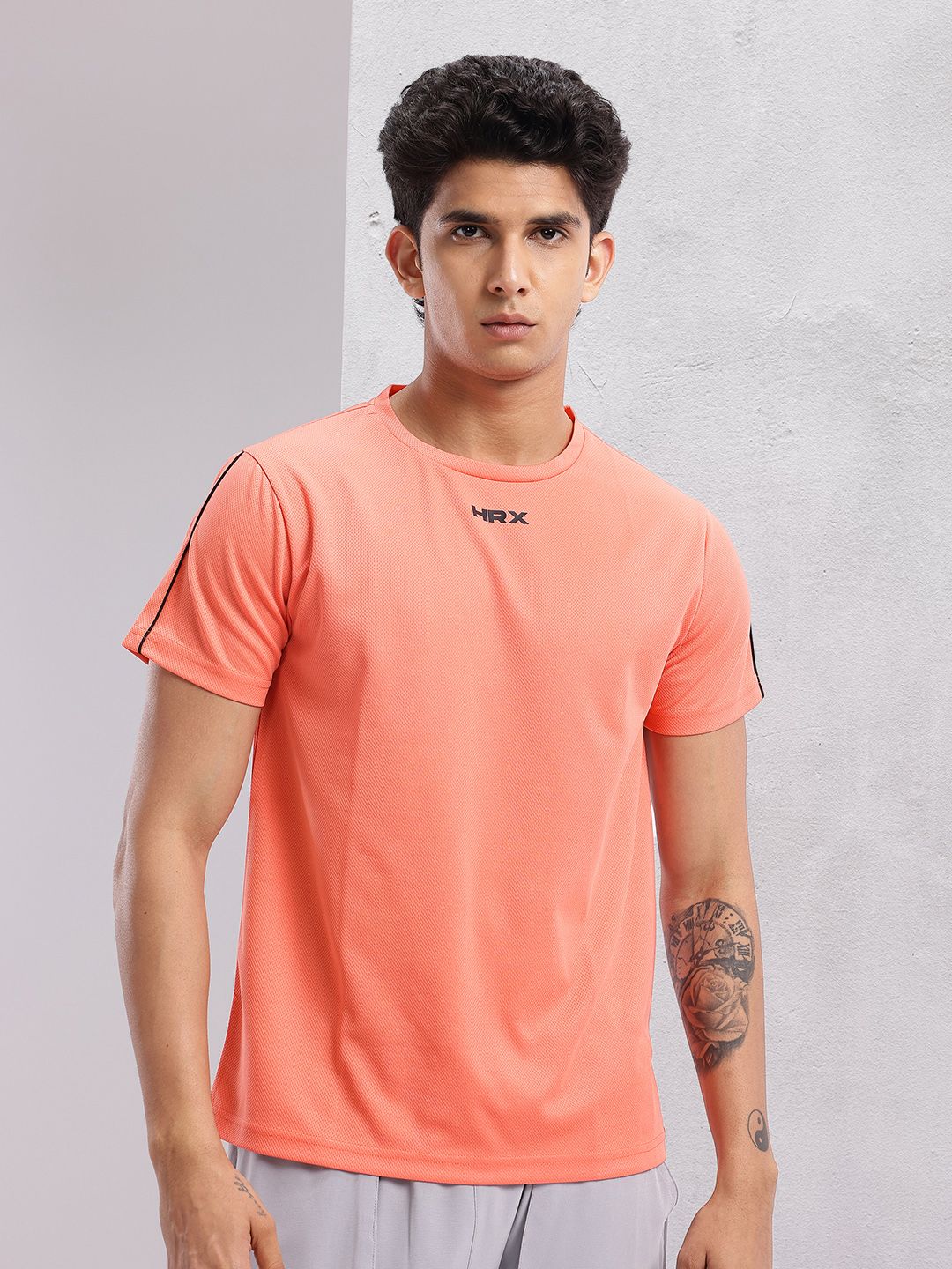HRX by Hrithik Roshan Men Printed Rapid-Dry Running T-shirt
