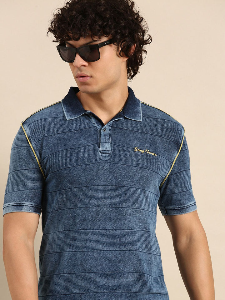 Menjadi t-shirt kapas tulen polo manusia