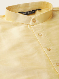 SOJANYA Mandarin Collar Regular Kurta With Churidar & Nehru Jacket