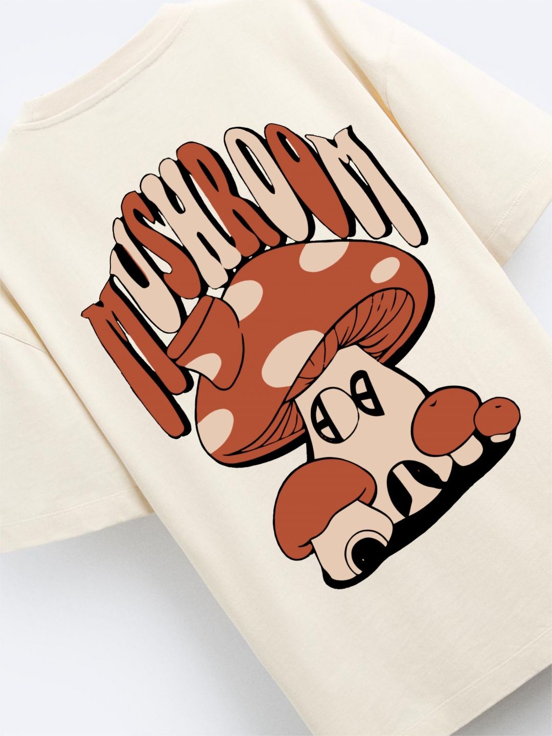 ADRO Lelaki Typography Drop-Shoulder Lengan Poket T-shirt