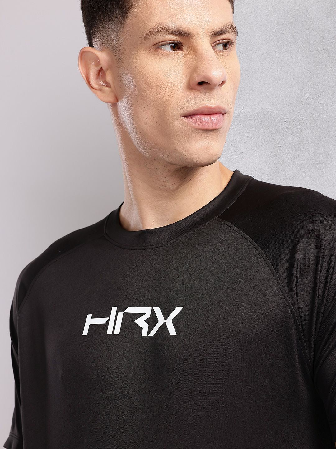 HRX by Hrithik Roshan Brand Logo Print Rapid-Dry Training T-shirt