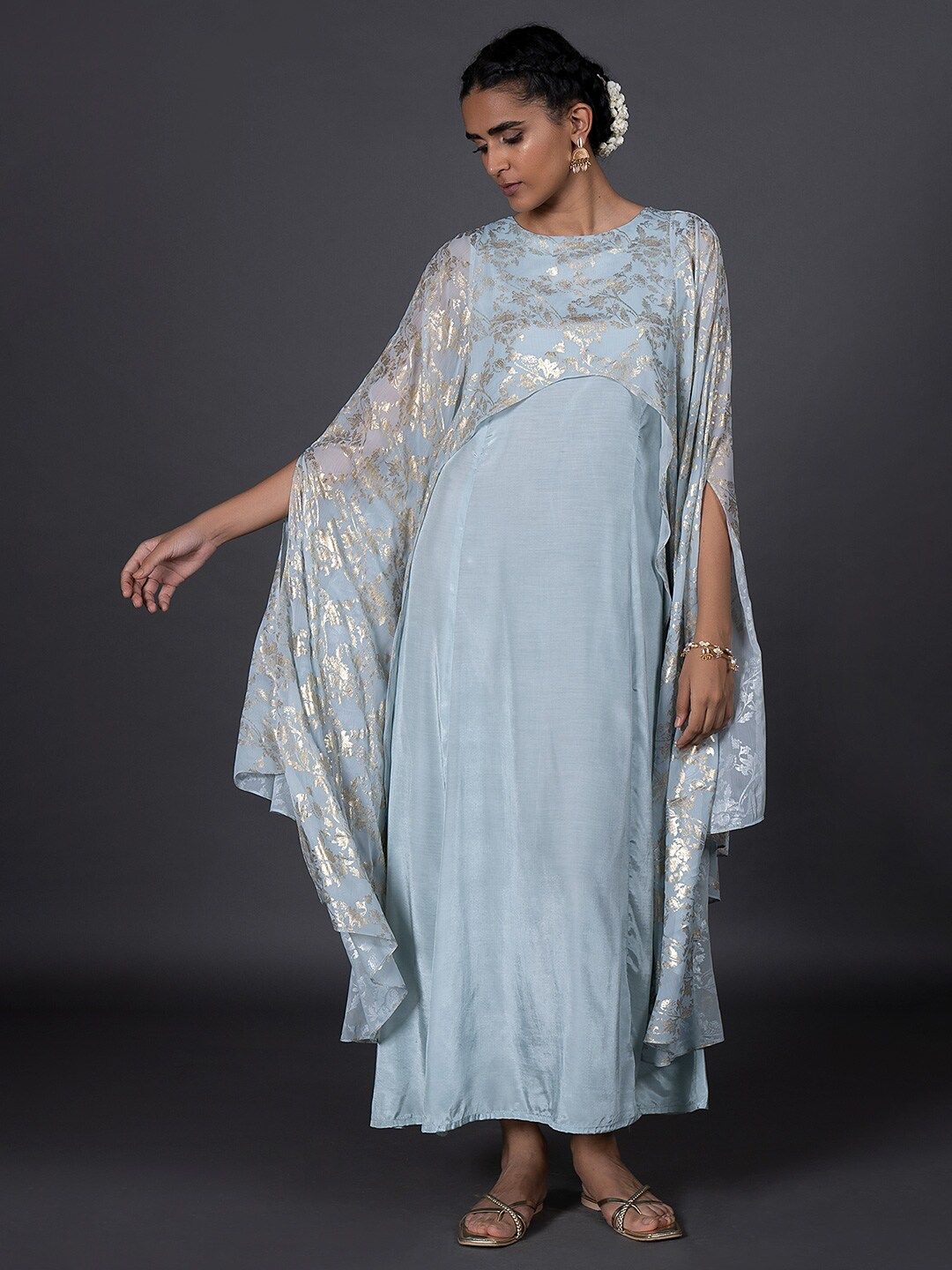 W Blue Ethnic Maxi Maxi Ethnic Dress