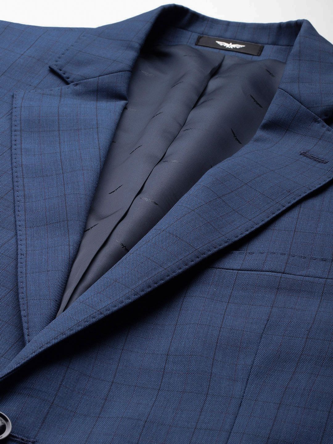 Park Avenue Checked Single-Breasted Super Slim Fit 2-Piece Formal Suit