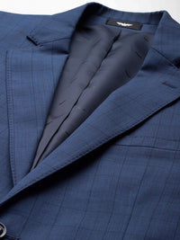 Park Avenue Checked Single-Breasted Super Slim Fit 2-Piece Formal Suit