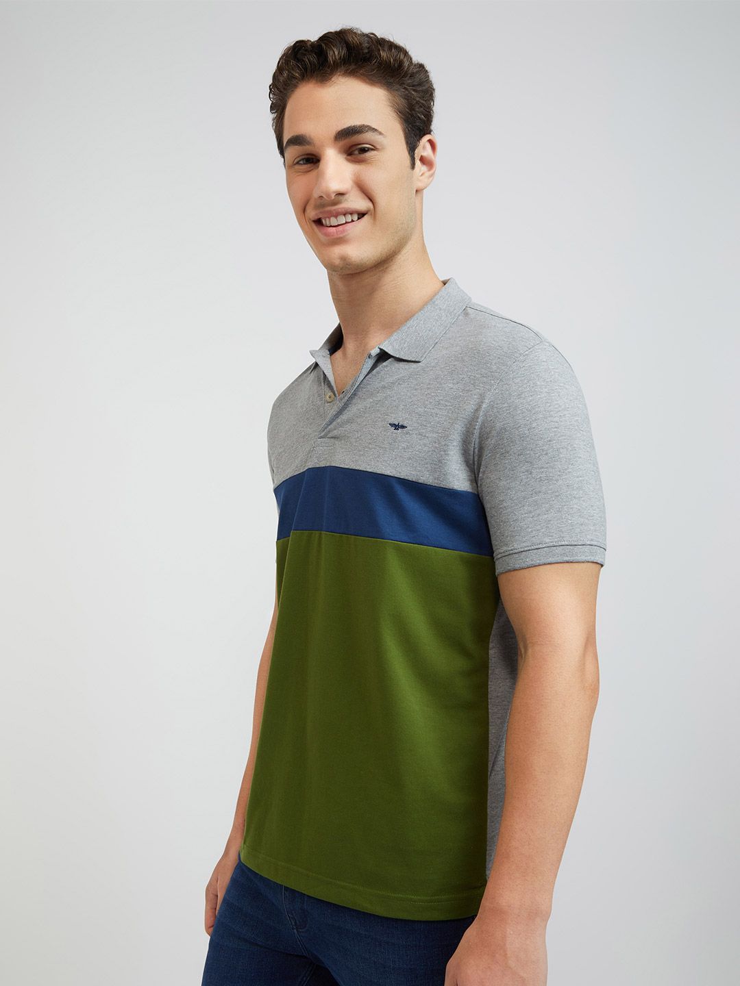Park Avenue Polo Collar Cotton Rich Slim Fit T-shirt