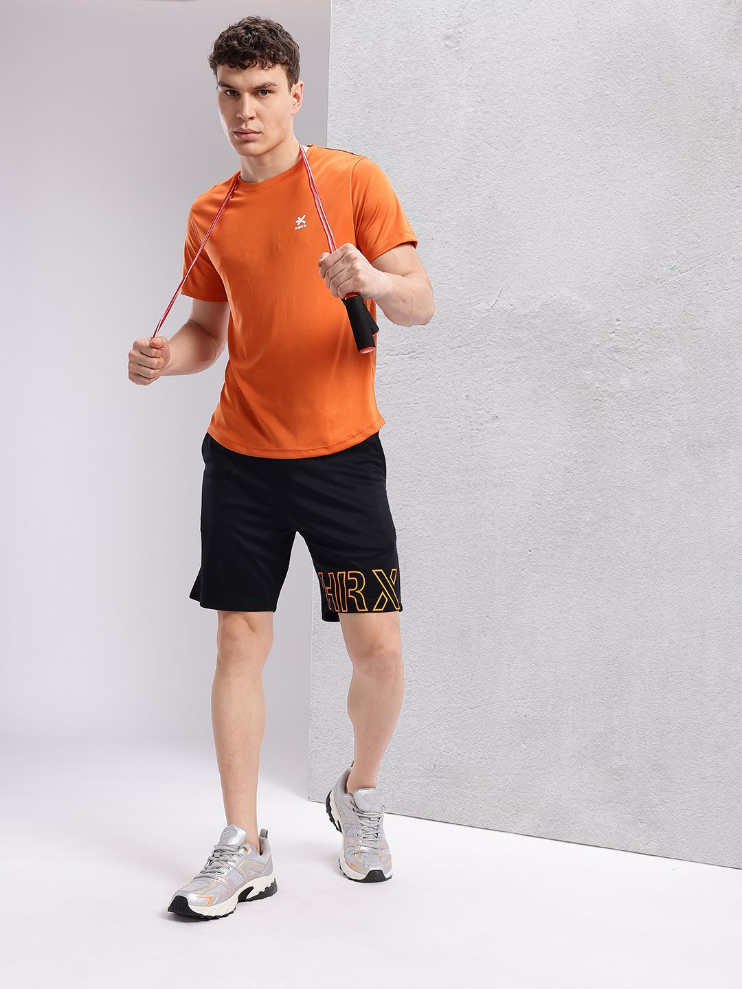 HRX by Hrithik Roshan Men Printed Rapid-Dry Training Shorts