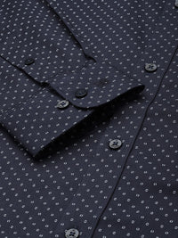 Raymond Pure Cotton Slim Fit Opaque Printed Formal Shirt