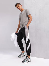 HRX by Hrithik Roshan Men Lifestyle Mid-Rise Contrast Side Panel Joggers