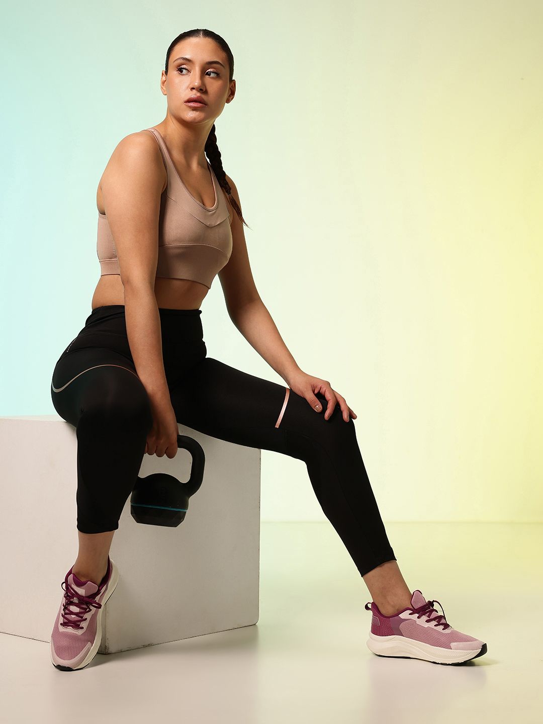 HRX by Hrithik Roshan Active Goddess Rapid-Dry Padded Training Bra HR_SS25_W_BA_KT126_03_A