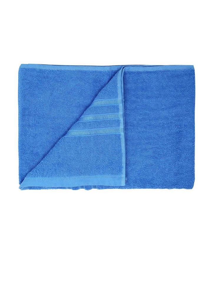 MYTRIDENT Blue 400 GSM Pure-Cotton Bath Towel