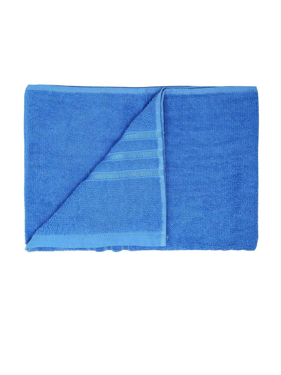 MYTRIDENT Blue 400 GSM Pure-Cotton Bath Towel