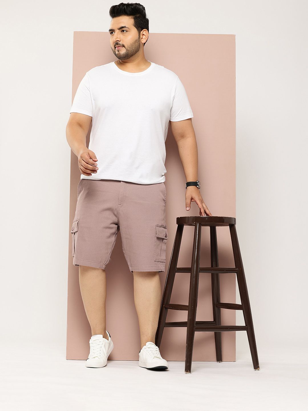 Thomas Scott Men Plus Size Cargo Shorts