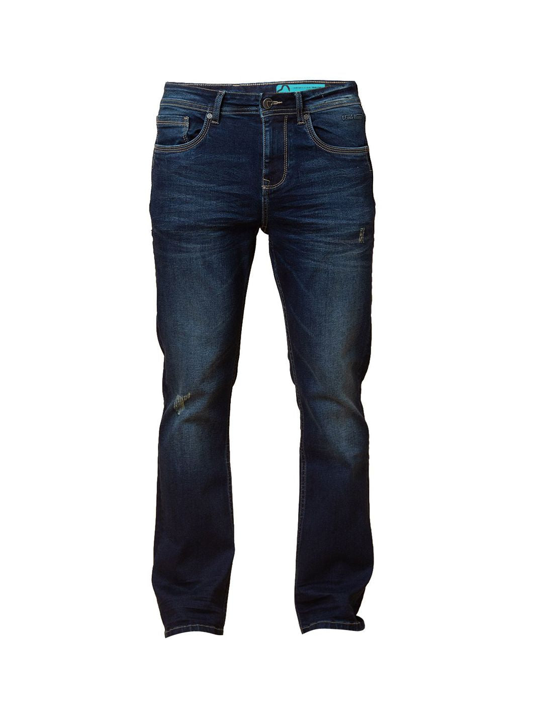 Being Human Men Slim Fit Mildly Distressed Light Fade Stretchable Jeans