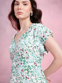 DressBerry Floral Print A-Line Dress