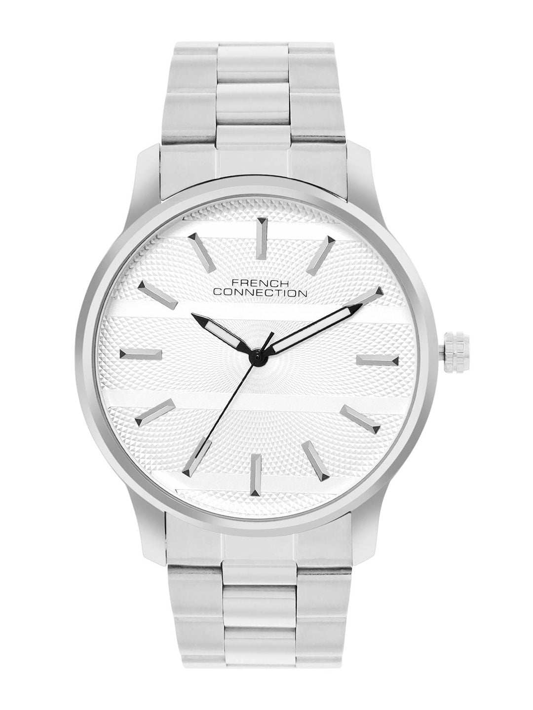 French Connection Men Dial & Stainless Steel Bracelet Style Straps Analogue Watch FCN091SM