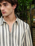 Eszett Men Classic Striped Casual Shirt