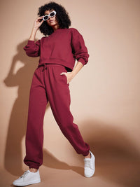 SASSAFRAS BASICS Fleece Oversized Sweatshirt With Joggers