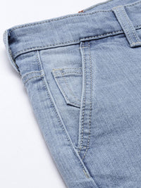 The Indian Garage Co Men Blue Slim Fit Light Fade Stretchable Jeans