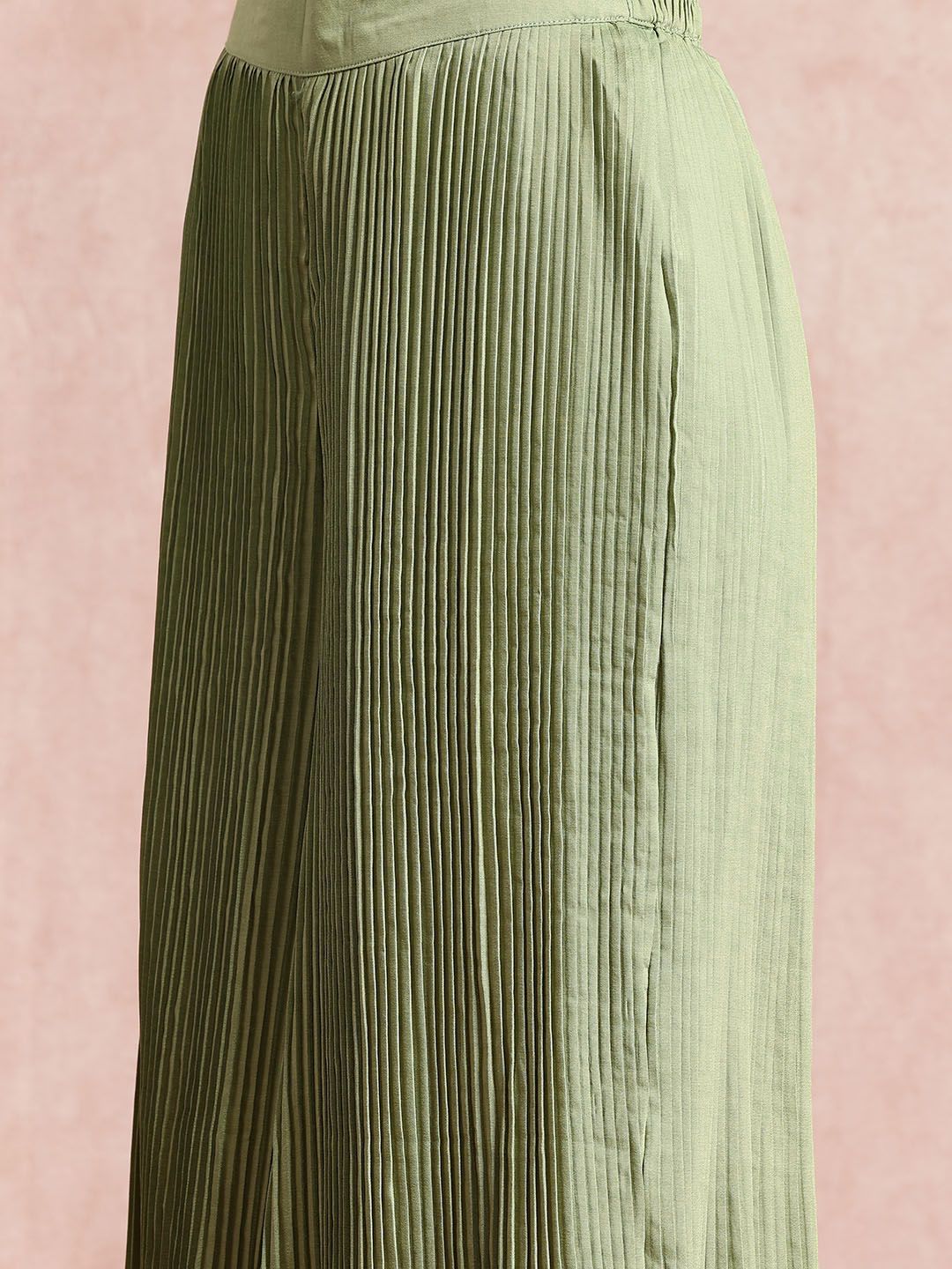 all about you Sequinned Detail Kurta with Trousers & Dupatta