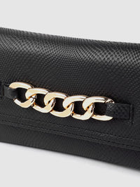 Lino Perros Women Snakeskin Textured Three Fold Wallet