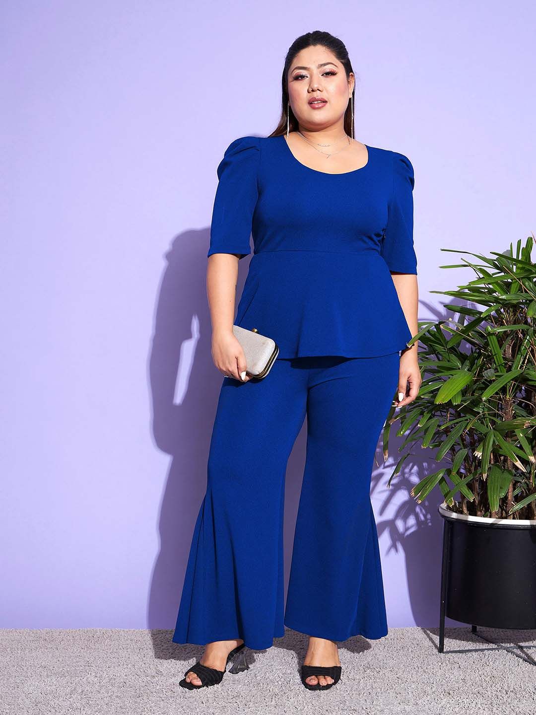 SASSAFRAS Curve Peplum Top & Kick Pleated Trouser Co-Ords