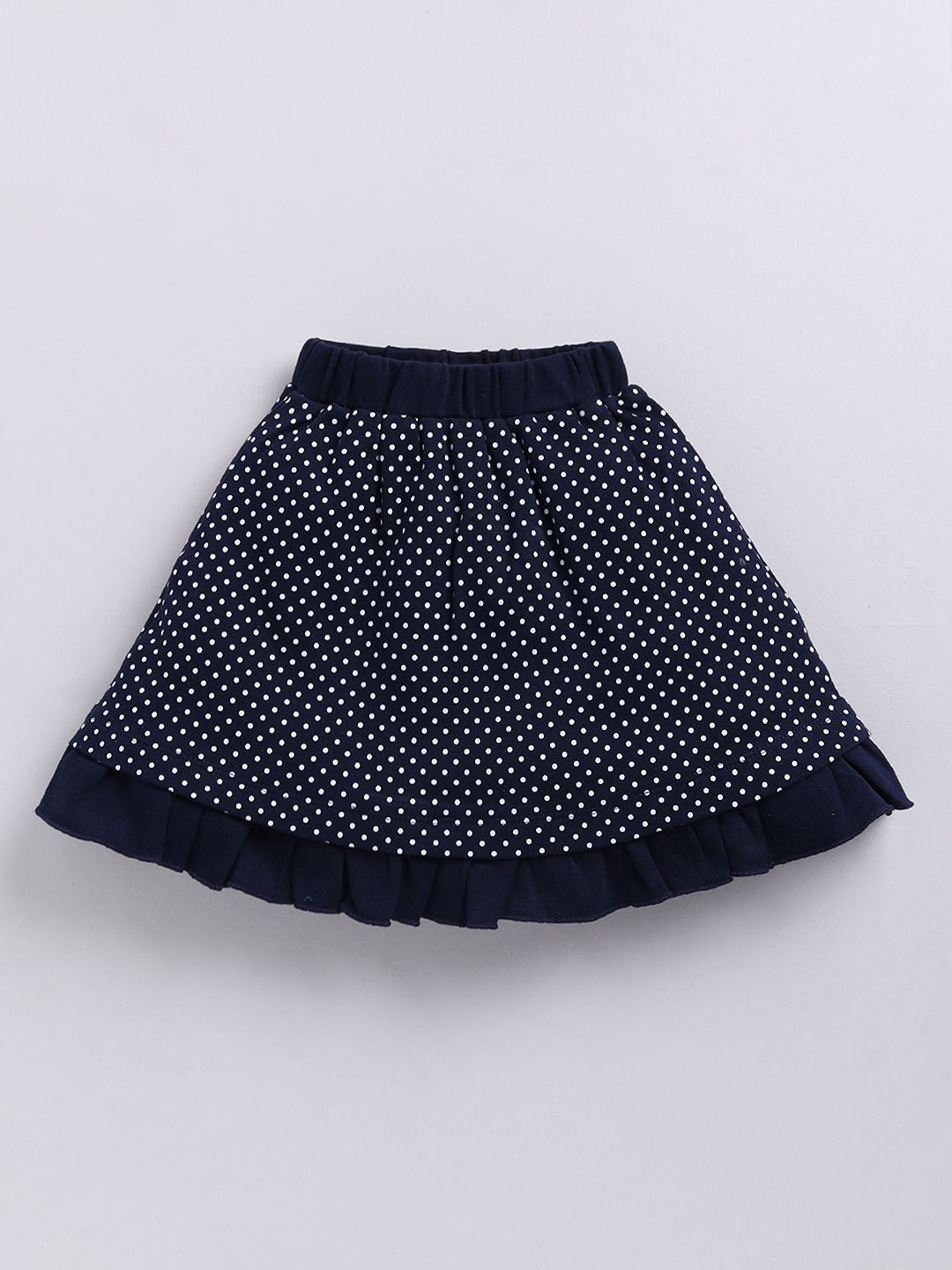 Moms Love Infant Girls Pure Cotton Printed Top with Skirt