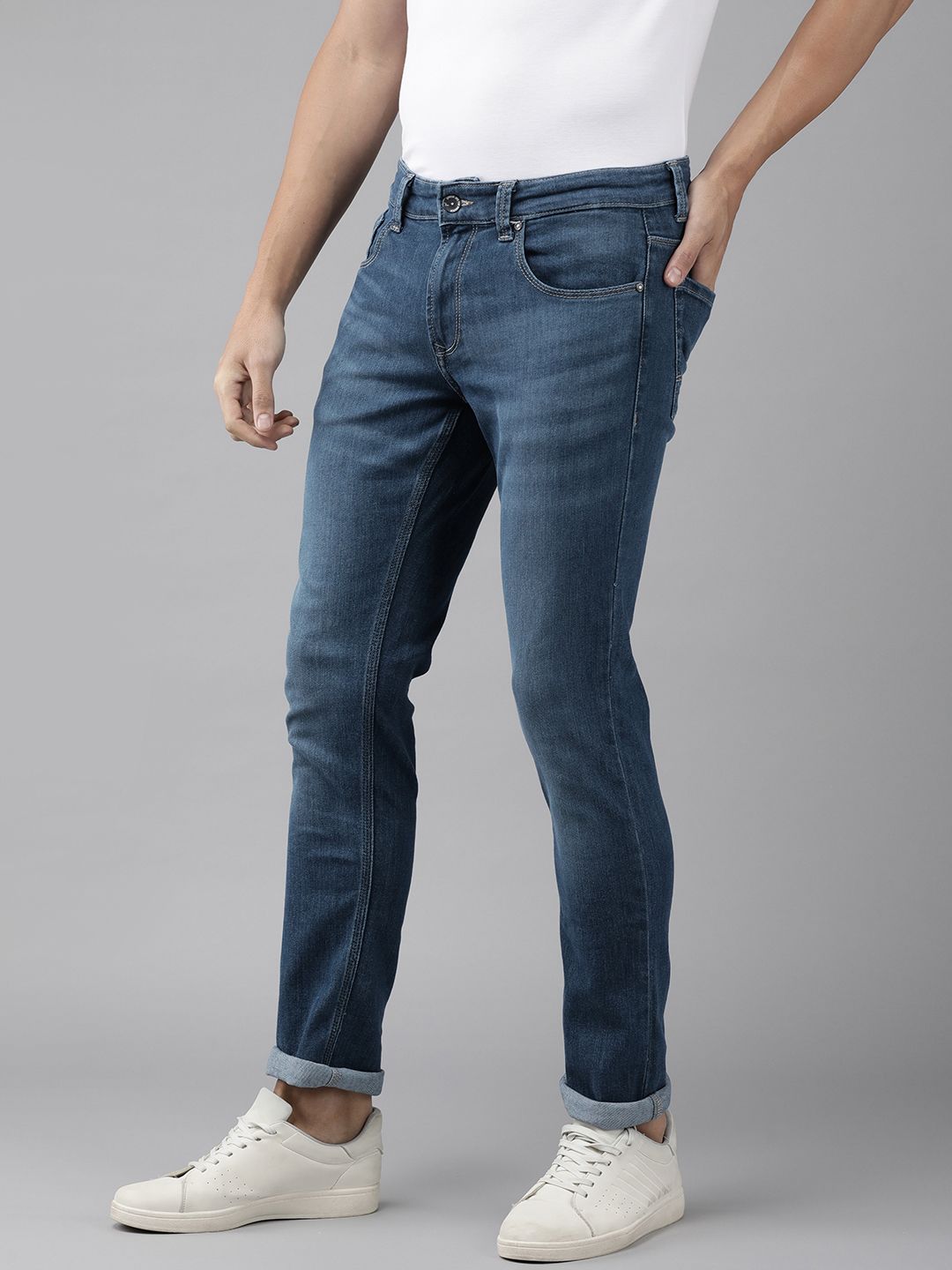 SPYKAR Men Rovers Mid-Rise Light Fade Stretchable Jeans