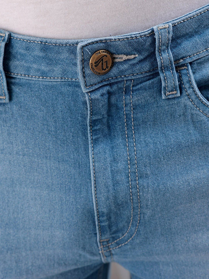 The Indian Garage Co Men Slim Fit Light Fade Jeans