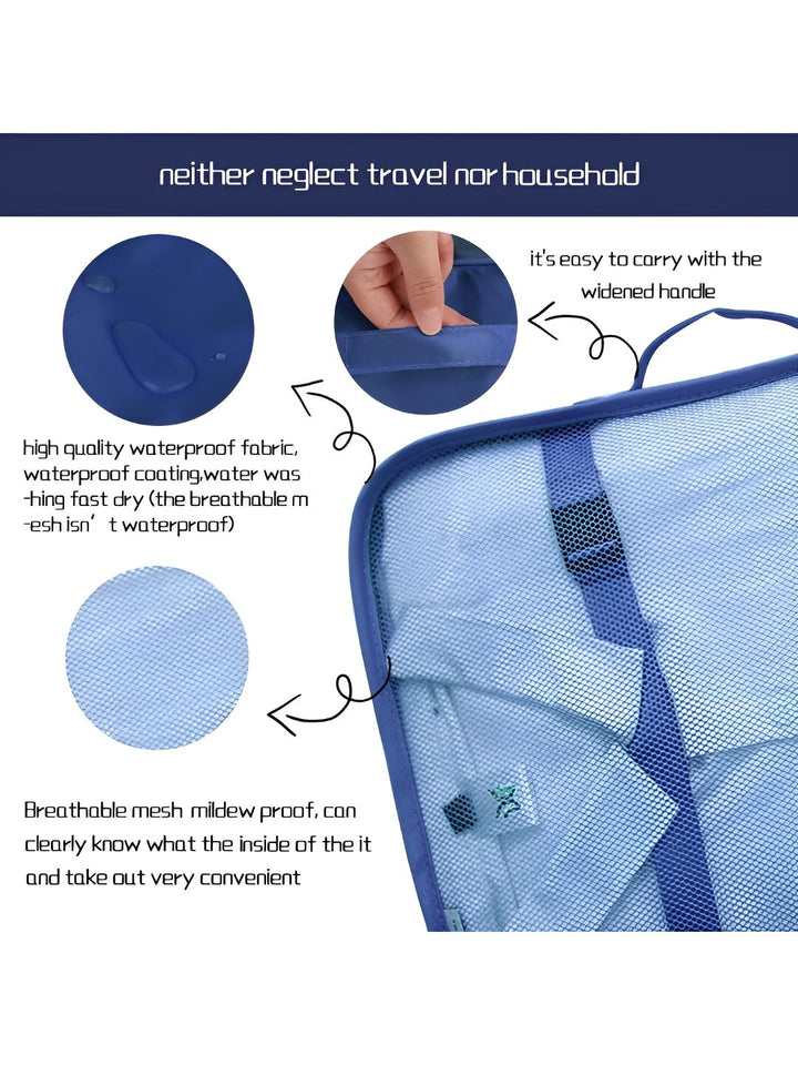 Cortina Navy Blue & Grey 6 Pieces Water Resistant Multi-Utility Organisers