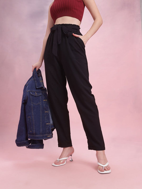 DressBerry Women Belted Trousers