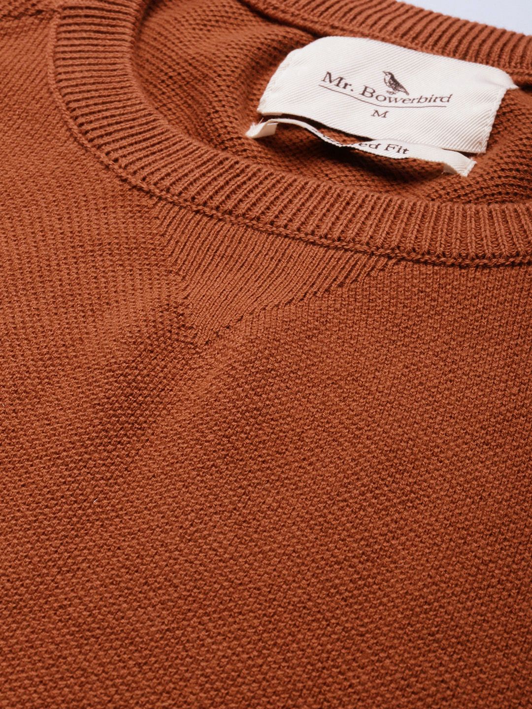 Mr Bowerbird Men Pure Cotton Tailored Fit Winter T-shirt