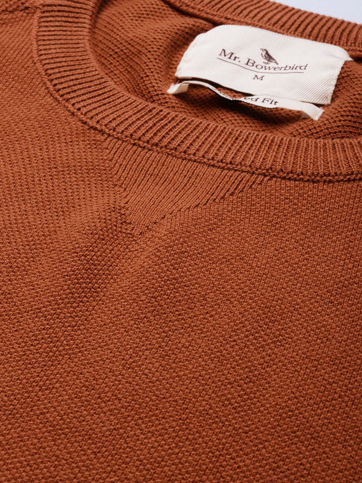 Mr Bowerbird Men Pure Cotton Tailored Fit Winter T-shirt