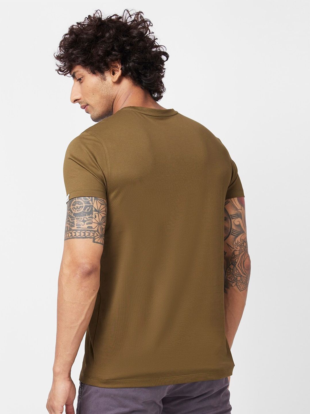 SPYKAR Graphic Printed Slim Fit T-shirt