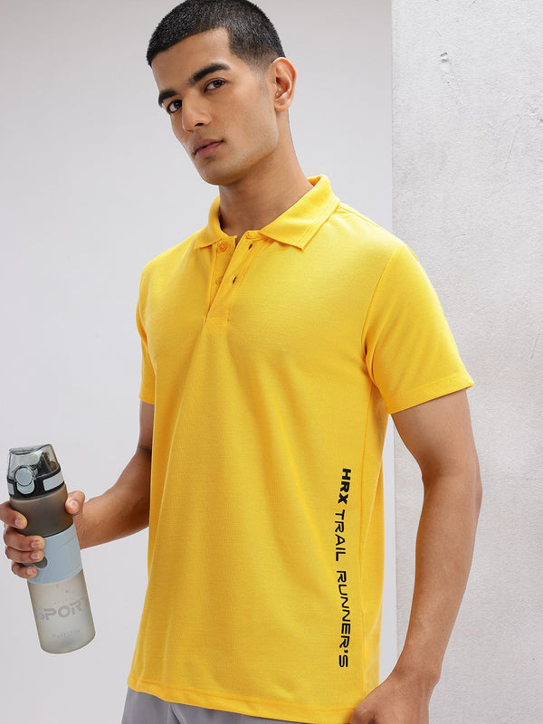 HRX by Hrithik Roshan Placement Print Polo Collar Running T-shirt