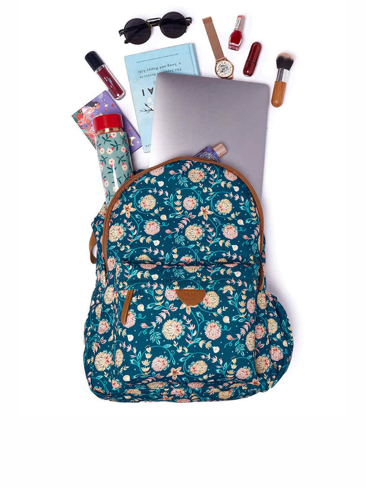 TEAL BY CHUMBAK Women Printed Light Weight Medium Back Pack