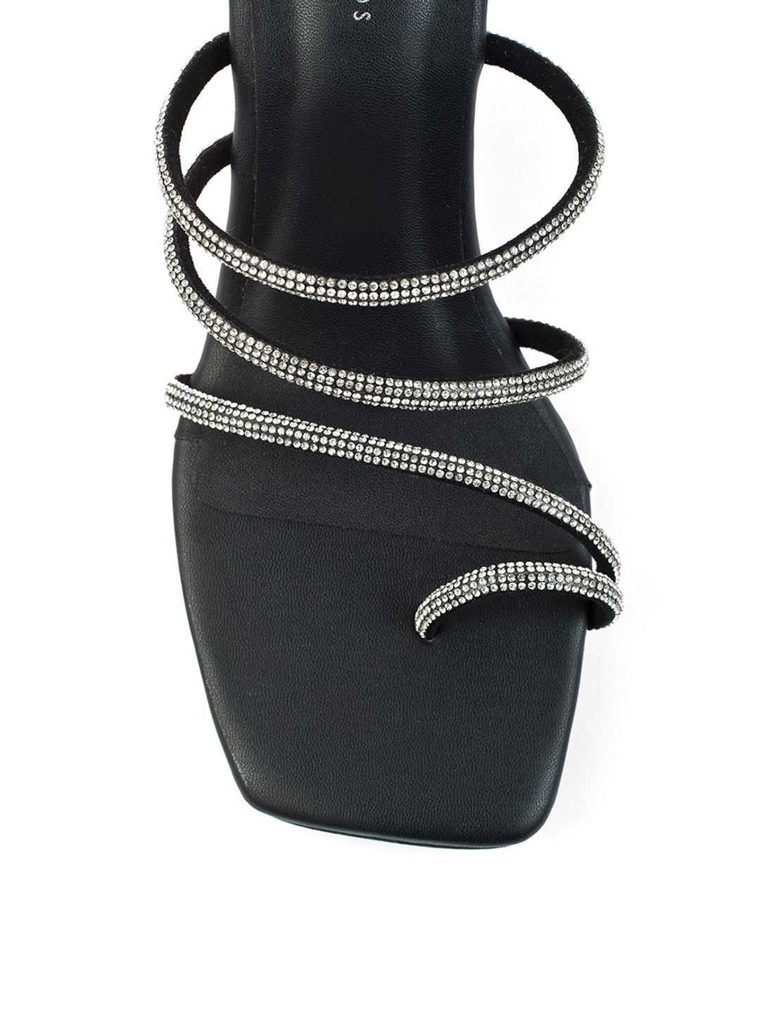 Lino Perros Embellished Open Toe Wedge Sandals