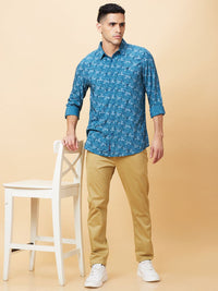 Being Human Men Slim Fit Floral Opaque Printed Casual Shirt
